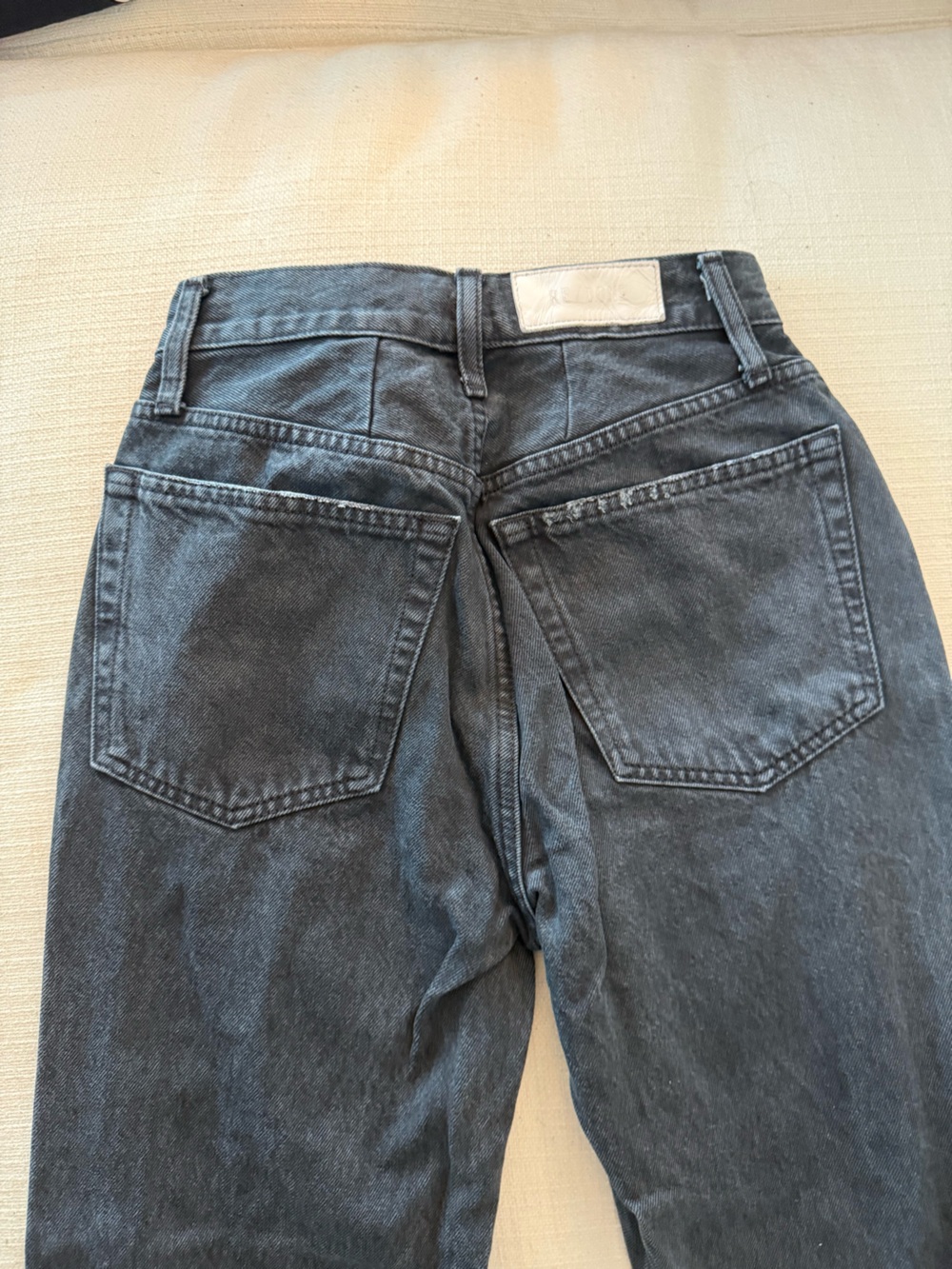 Re/done Grey Ripped Jeans - Picture 6 of 10